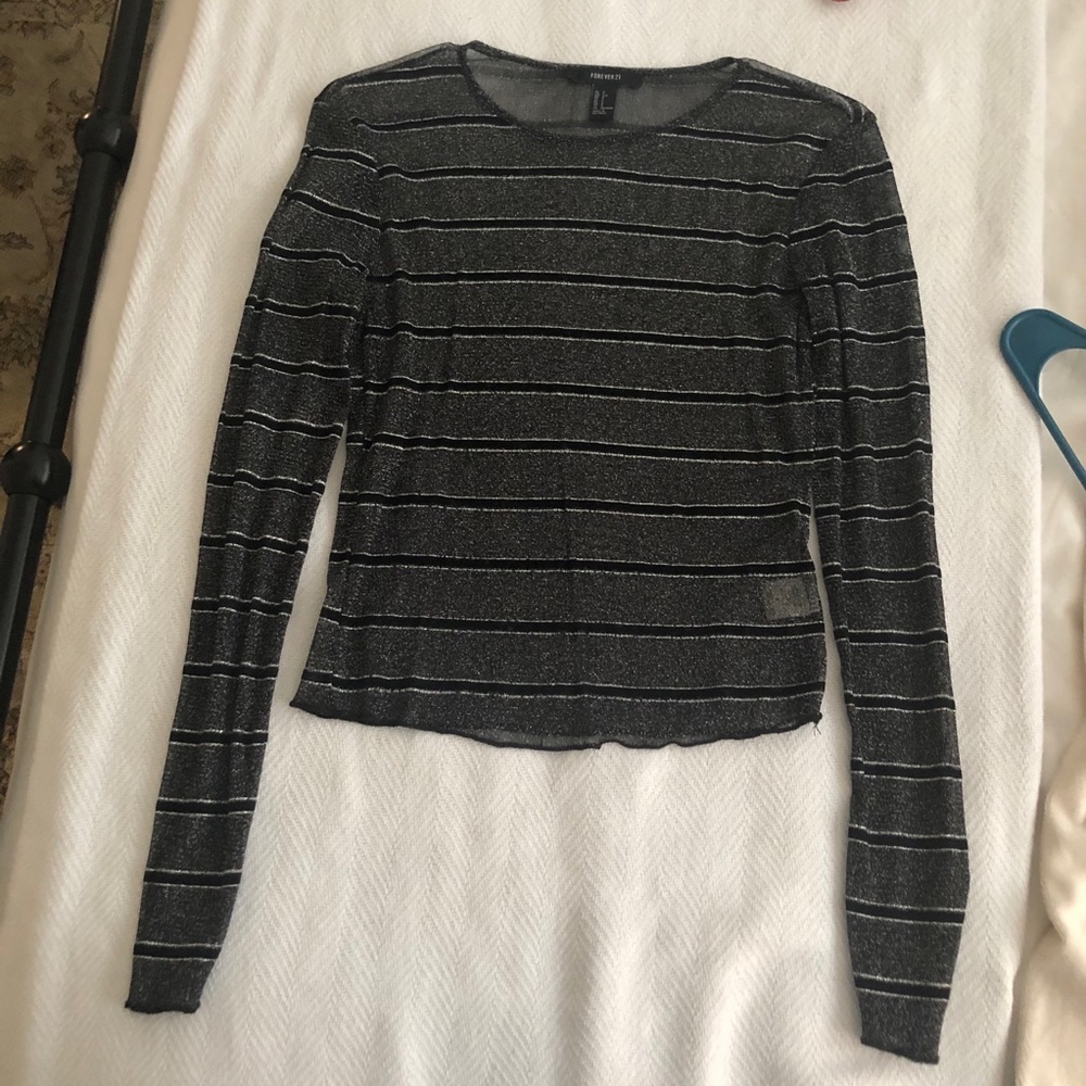 Sparkly long sleeve top